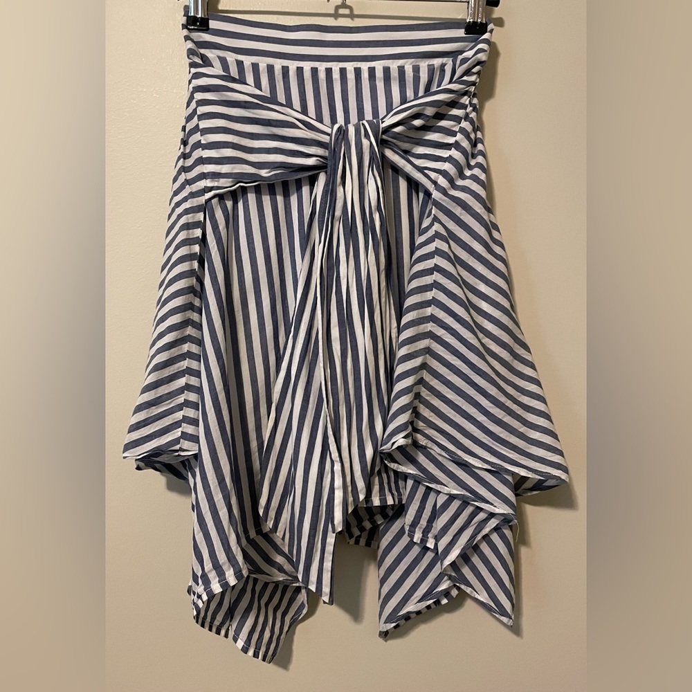 BP Striped Blue and White Handkerchief Skirt
